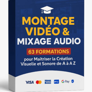 🎓 Pack Complet Design Graphique, Montage Vidéo & Mixage Audio – 63 Formations pour Maîtriser la Création Visuelle et Sonore de A à Z