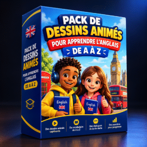 PACK DE DESSINS ANIMÉS POUR L'ANGLAIS de A à Z