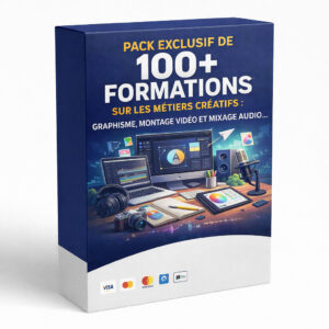 PACK EXCLUSIF DE 100+ FORMATIONS SUR LES MÉTIERS CRÉATIFS : GRAPHISME, MONTAGE VIDÉO ET MIXAGE AUDIO