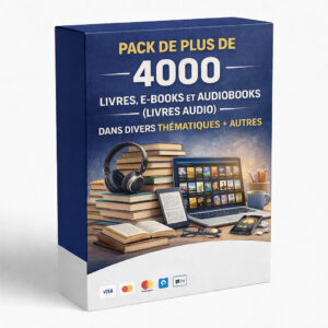 PACK DE PLUS DE 4000 LIVRES, E-BOOKS ET AUDIOBOOKS (LIVRES AUDIO) DANS DIVERS THÉMATIQUES + AUTRES